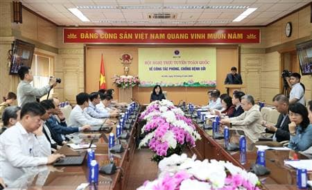 Hội nghị trực tuyến toàn quốc về công tác phòng, chống bệnh sởi