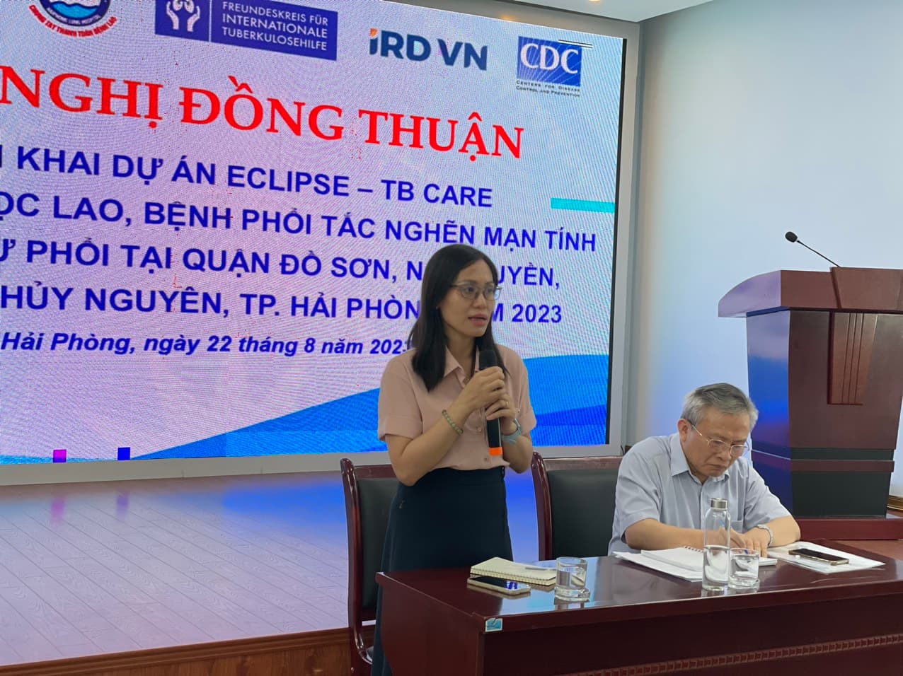 Hội nghị đồng thuận triển khai Dự án ECLIPSE-TB CARE khám sàng lọc lao và các bệnh mãn tính tại Hải Phòng