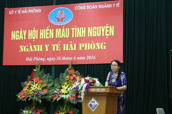 Ngày hội Hiến máu tình nguyện của CBVC ngành y tế
