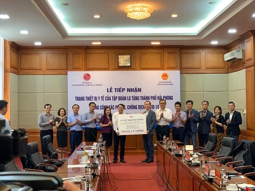 Tập đoàn LG trao tặng thiết bị y tế cho thành phố Hải Phòng