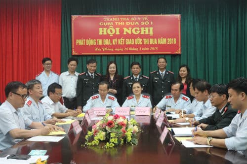 Cụm thi đua số 1 - Thanh tra Bộ Y tế ký giao ước thi đua năm 2018