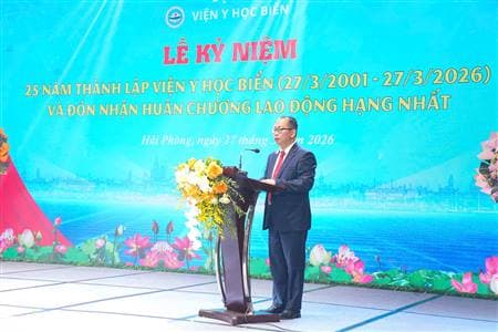 Viện y học biển kỷ niệm 25 năm thành lập (27/3/2001 – 27/3/2026) và đón nhận Huận chương lao động hạng nhất