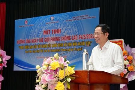 Mít tinh hưởng ứng ngày thế giới phòng chống lao năm 2026: “ Phát hiện lao gắn với khám sức khỏe định kỳ cho mỗi người dân”