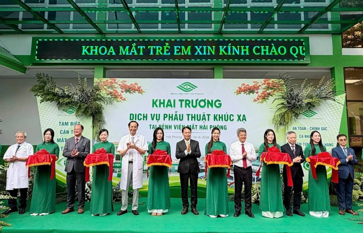 Bệnh viện Mắt Hải Phòng: Triển khai phẫu thuật khúc xạ với công nghệ cao