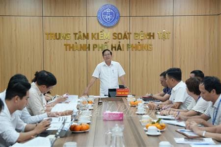 Kiểm tra, thẩm định kết quả tự chấm điểm xếp hạng Trung tâm Kiểm soát bệnh tật thành phố Hải Phòng