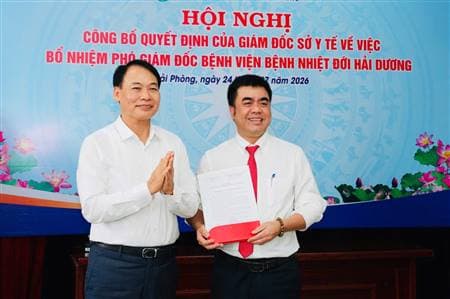Bệnh viện Bệnh nhiệt đới Hải Dương thêm phó giám đốc.
