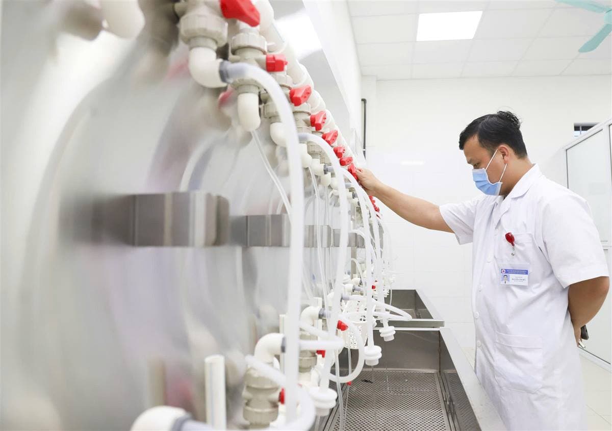 Đơn vị thứ 6 tại phía tây Hải Phòng thực hiện chạy thận nhân tạo.