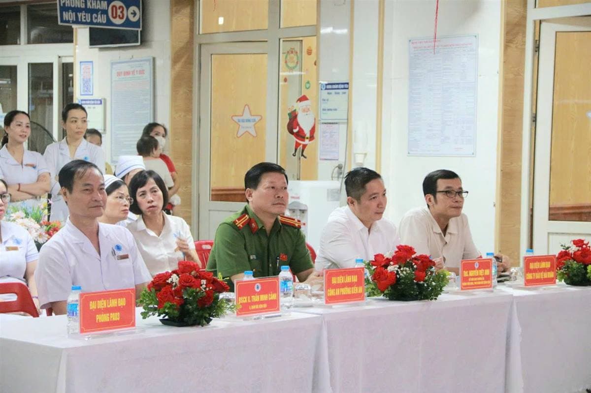 Bệnh viện Nhi Hải Phòng diễn tập xử lý tình huống mất an ninh, trật tự
