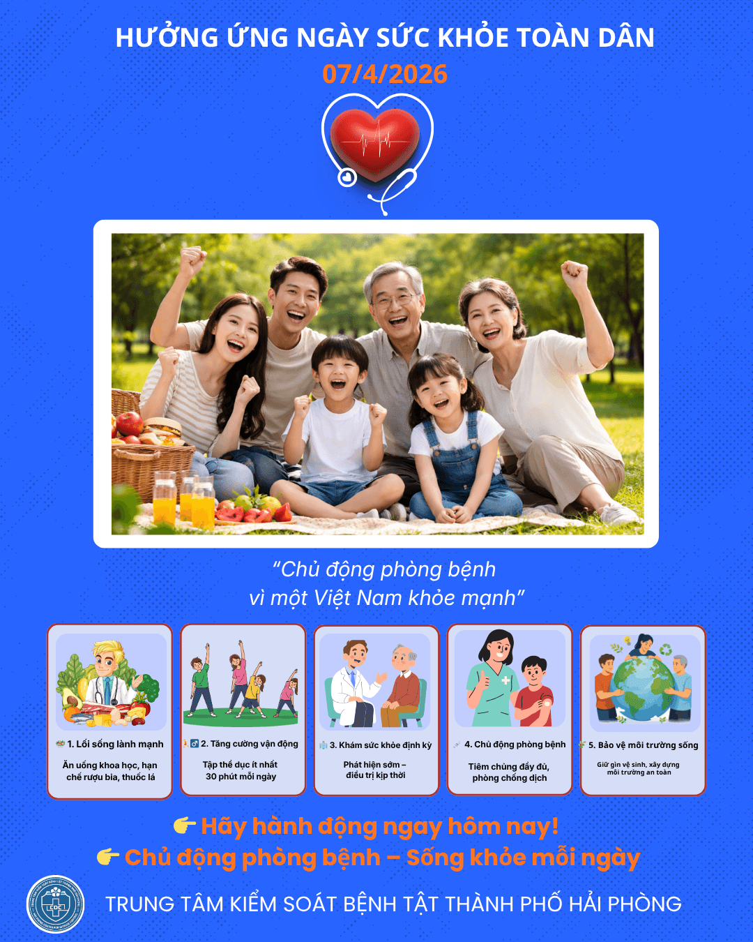Nhiều hoạt động hưởng ứng ngày Sức khỏe toàn dân.