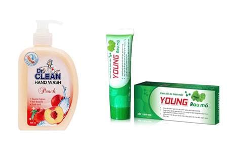 Thu hồi 2 lô mỹ phẩm Dr. Clean và kem bôi da Young Rau Má