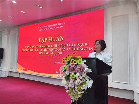 Hải Phòng tập huấn chuẩn hóa dữ liệu trẻ em và vận hành hệ thống thông tin dân số