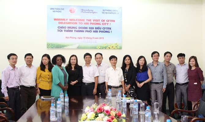 Tổ chức hành động vì trẻ em không thuốc lá –Tobaco Free Kids (TFK – Hoa Kỳ) làm việc tại Hải Phòng