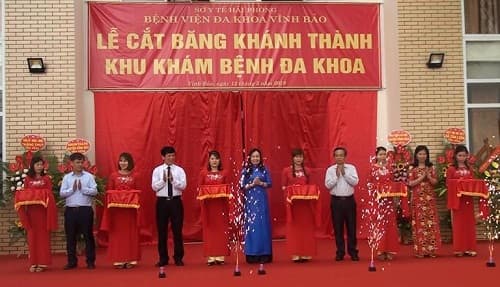 Bệnh viện Đa khoa Vĩnh Bảo khánh thành Khu Khám bệnh đa khoa
