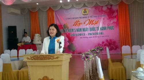 Công đoàn Ngành Y tế họp mặt nhân dịp Ngày Quốc tế Hạnh phúc 20/3