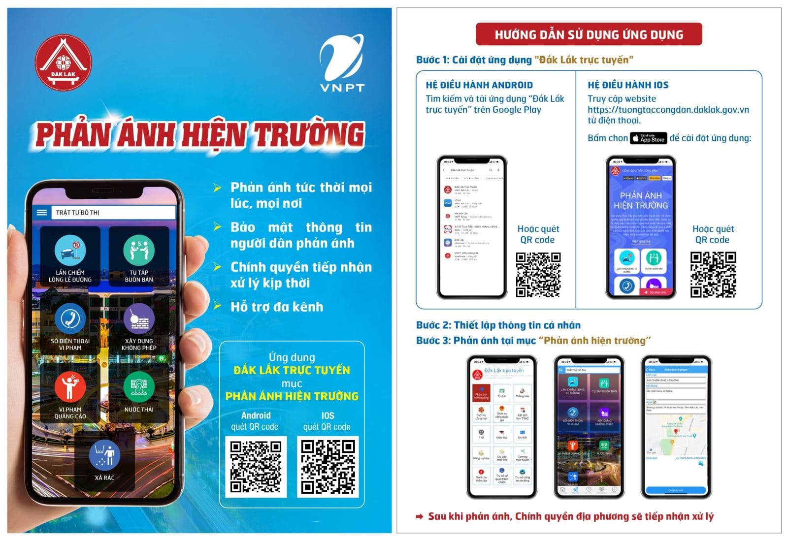 Hướng dẫn sử dụng App “Phản ánh hiện trường” dành cho công dân