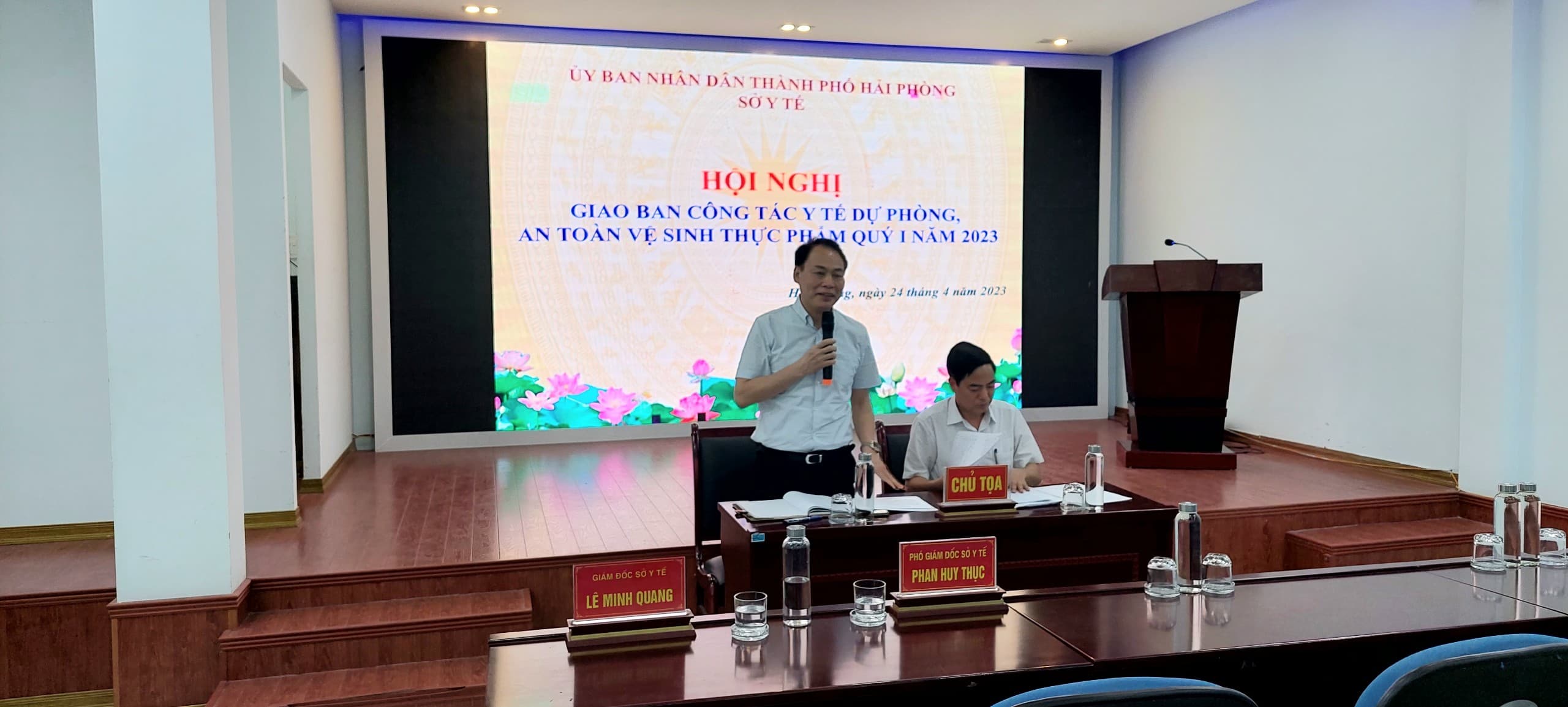 HỘI NGHỊ GIAO BAN CÔNG TÁC Y TẾ DỰ PHÒNG, AN TOÀN THỰC PHẨM QUÝ I NĂM 2023
