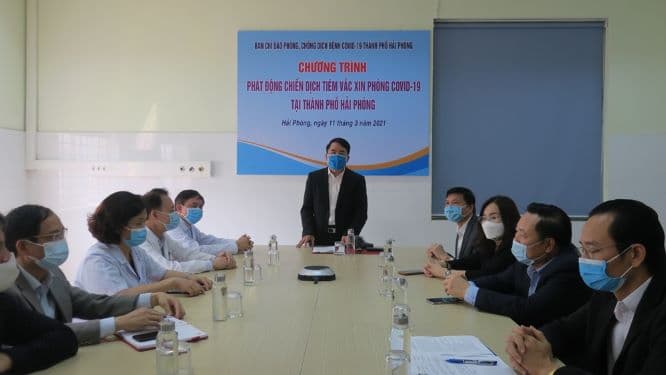 Hải Phòng triển khai tiêm vắc xin phòng chống COVID-19