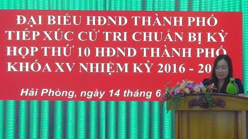 Tiếp xúc cử tri chuẩn bị kỳ họp thứ 10 HĐND thành phố khóa XV tại Sở Y tế