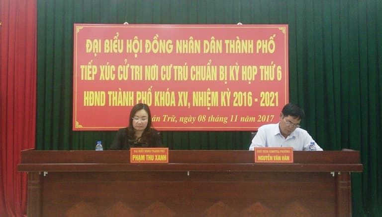 Giám đốc Sở Y tế tiếp xúc cử tri phường Quán Trữ, quận Kiến An